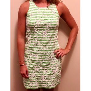 Lilly Pulitzer Green Embellished Shift Dress